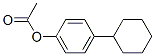 Acetic acid 4-cyclohexylphenyl ester Struktur