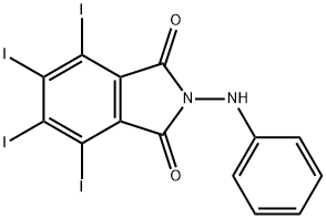 Phthalimide, N-anilinotetraiodo- Struktur