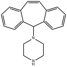 1-(5H-Dibenzo[a,d]cyclohepten-5-yl)piperazine Struktur