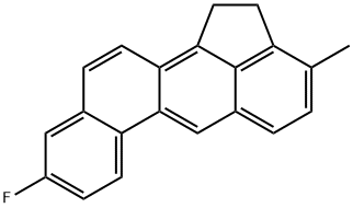 9-Fluoro-3-methyl-1,2-dihydrobenz[j]aceanthrylene Struktur