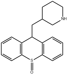 3-(Thioxanthen-9-ylmethyl) piperidine, S-oxide Struktur