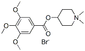 (1,1-dimethyl-3,4,5,6-tetrahydro-2H-pyridin-4-yl) 3,4,5-trimethoxybenz oate bromide Struktur