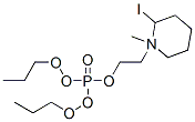 1-(2-dipropoxyphosphoryloxyethyl)-1-methyl-3,4,5,6-tetrahydro-2H-pyrid ine iodide Struktur