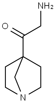 Ethanone, 2-amino-1-(1-azabicyclo[2.2.1]hept-4-yl)- (9CI) Struktur