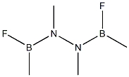 Hydrazine, 1,2-bis(fluoromethylboryl)-1,2-dimethyl- Struktur