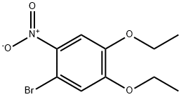 1-BROMO-4,5-DIETHOXY-2-NITROBENZENE Struktur