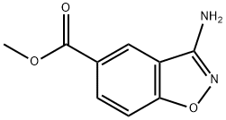 1,2-Benzisoxazole-5-carboxylicacid,3-amino-,methylester(9CI) Struktur