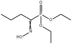 (1-Hydroxyiminobutyl)phosphonic acid diethyl ester Struktur