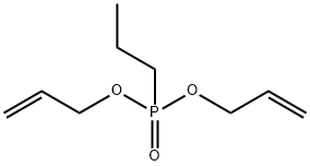 Propylphosphonic acid diallyl ester Struktur