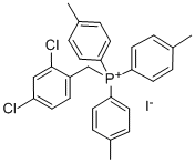 Phosphonium, (2,4-dichlorobenzyl)tris(p-tolyl)-, iodide Struktur