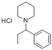 1-Phenylpropylpiperidine hydrochloride Struktur