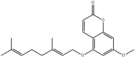 5-GERANOXY-7-METHOXYCOUMARIN Struktur