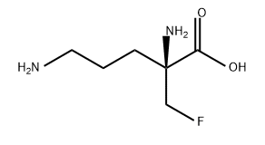 Ornithine, 2-(fluoromethyl)- (9CI) Struktur