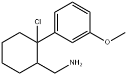 2-Chloro-2-(m-methoxyphenyl)cyclohexanemethanamine Struktur