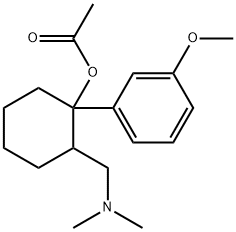 2-(Dimethylaminomethyl)-1-(m-methoxyphenyl)cyclohexanol acetate Struktur