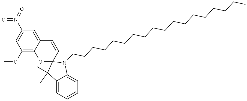 1',3'-Dihydro-8-methoxy-3',3'-dimethyl-6-nitro-1'-octadecylspiro[2H-1-benzopyran-2,2'-[2H]indole] Struktur