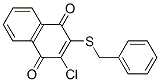 2-Benzylthio-3-chloro-1,4-naphthoquinone Struktur