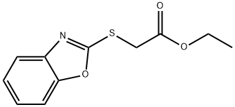 ethyl 2-(1,3-benzoxazol-2-ylsulfanyl)acetate Struktur