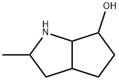 Octahydro-2-methylcyclopenta[b]pyrrol-6-ol Struktur