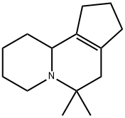 1,2,3,4,6,7,8,9,10,10b-Decahydro-6,6-dimethylcyclopenta[a]quinolizine Struktur