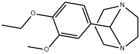 8-(4-Ethoxy-3-methoxyphenyl)-1,5-diazabicyclo[3.2.1]octane Struktur