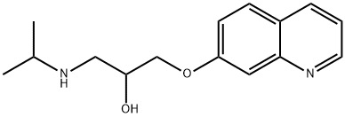 1-(Isopropylamino)-3-(7-quinolyloxy)-2-propanol Struktur