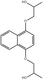 1,1'-(1,4-Naphthalenediylbisoxy)bis(2-propanol) Struktur