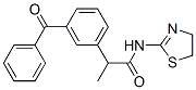 2-(3-Benzoylphenyl)-N-(4,5-dihydrothiazol-2-yl)propionamide Struktur