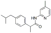 2-(4-Isobutylphenyl)-N-(4-methyl-2-pyridyl)propionamide Struktur