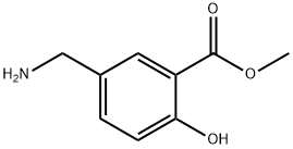 5-AMINOMETHYL-2-HYDROXY-BENZOIC ACID METHYL ESTER Struktur