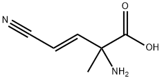 3-Butenoicacid,2-amino-4-cyano-2-methyl-,(E)-(9CI) Struktur