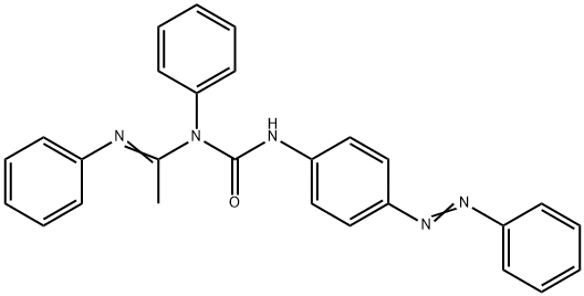 1-Phenyl-3-[p-(phenylazo)phenyl]-1-[1-(phenylimino)ethyl]urea Struktur