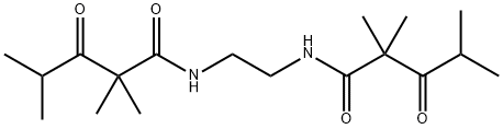 N,N'-Ethylenebis(3-oxo-2,2,4-trimethylvaleramide) Struktur