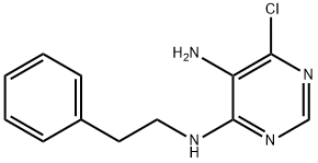 N-Phenethyl-6-chloropyrimidine-4,5-diamine Struktur