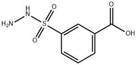 3-(hydrazinosulphonyl)benzoic acid Struktur