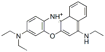 5-ethylamino-9- diethylaminobenzo(a)phenoxazinium Struktur