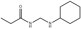 Propanamide,  N-[(cyclohexylamino)methyl]- Struktur