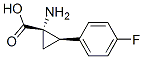 Cyclopropanecarboxylic acid, 1-amino-2-(4-fluorophenyl)-, cis- (9CI) Struktur