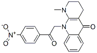 2,3,4,10-Tetrahydro-1-methyl-10-(p-nitrophenacyl)benzo[b][1,8]naphthyridin-5-one Struktur