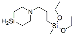 [3-(1-Aza-4-silacyclohexan-1-yl)propyl]diethoxymethylsilane Struktur