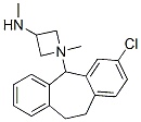 1-[3-Chloro-10,11-dihydro-5H-dibenzo[a,d]cyclohepten-5-yl]-N,N-dimethyl-3-azetidinamine Struktur