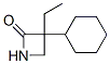 3-Cyclohexyl-3-ethylazetidin-2-one Struktur