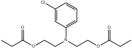 3-chloro-N,N-bis(2-(propionyloxy)ethyl)aniline Struktur