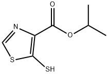 4-Thiazolecarboxylicacid,5-mercapto-,1-methylethylester(9CI) Struktur