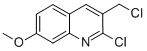 2-CHLORO-3-(CHLOROMETHYL)-7-METHOXYQUINOLINE Struktur