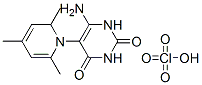 6-amino-5-(2,4,6-trimethylpyridin-1-yl)-1H-pyrimidine-2,4-dione perchl orate Struktur