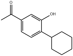 4-CYKCOHEXYL-3-HYDROXY-ACETOPHENONE Struktur