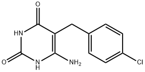 5-(4-chlorobenzyl)-6-aminouracil Struktur