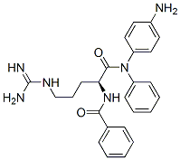 benzoylarginine p-aminodiphenylamide Struktur