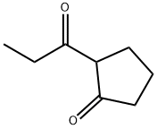 2-(1-oxopropyl)cyclopentan-1-one Struktur